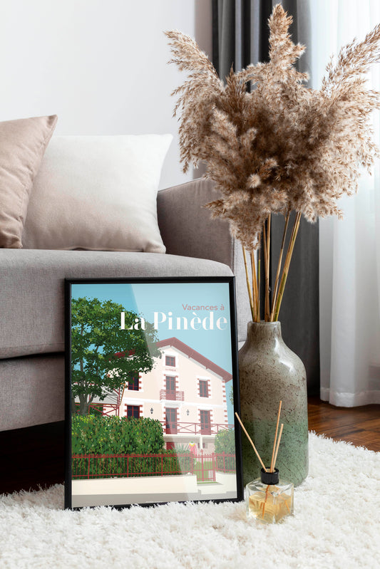 Maison de famille – Illustration personnalisée d’après photo