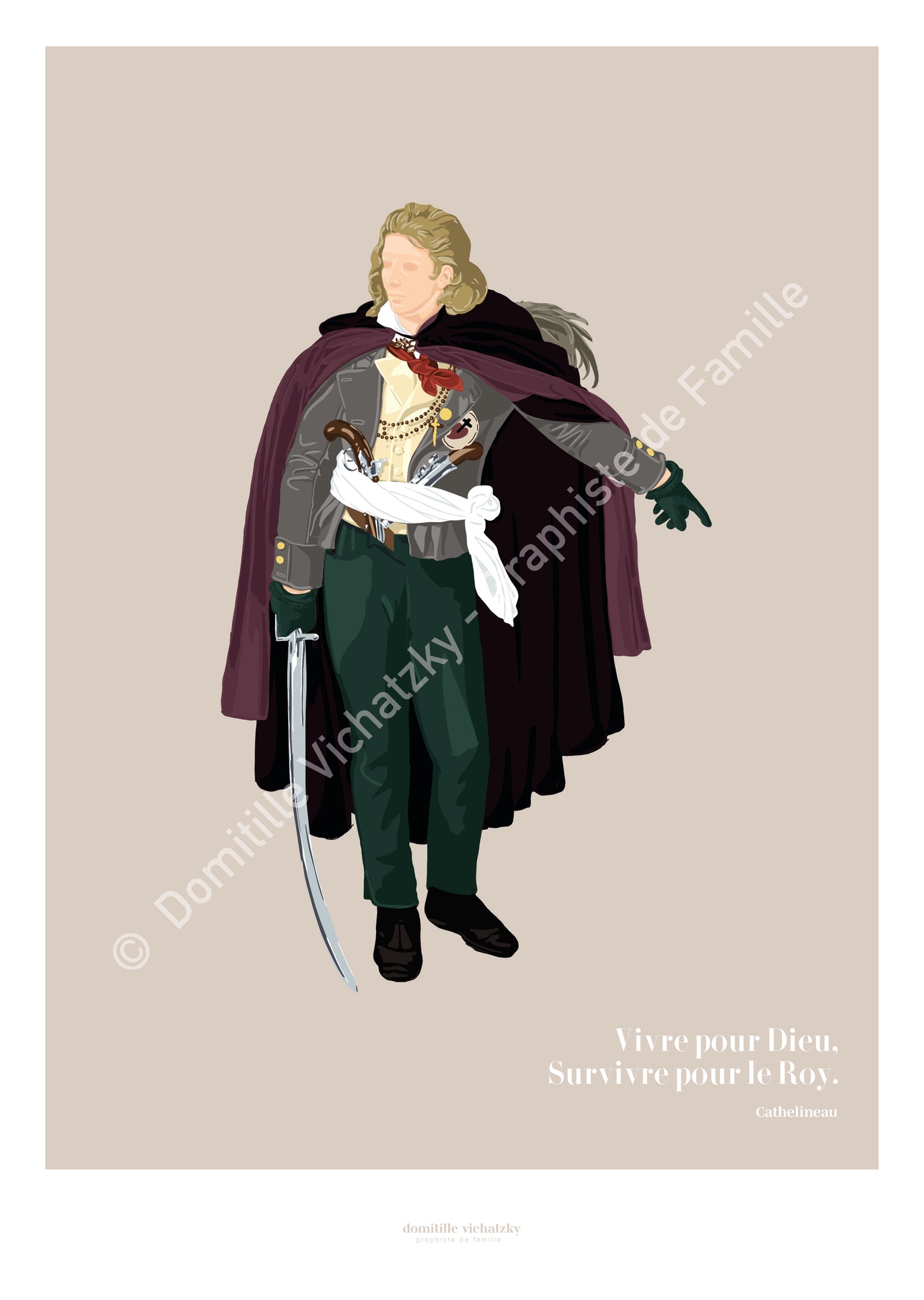 Affiche Cathelineau - Guerres de Vendée