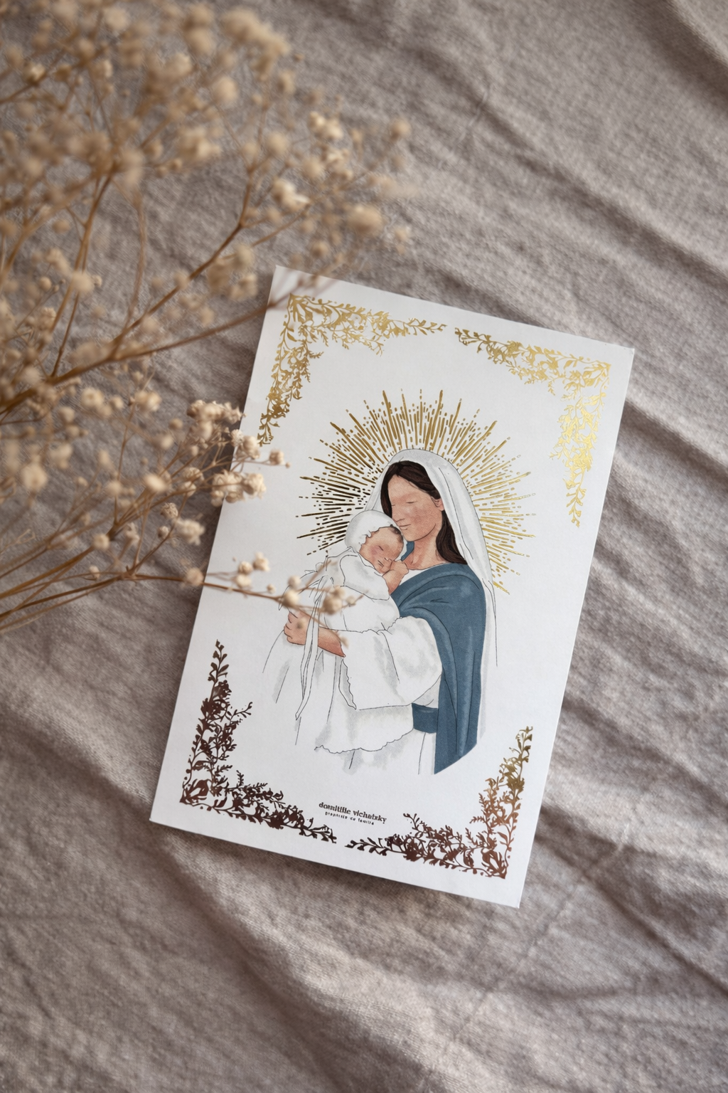 Signet « Vierge à l’Enfant » – Baptême
