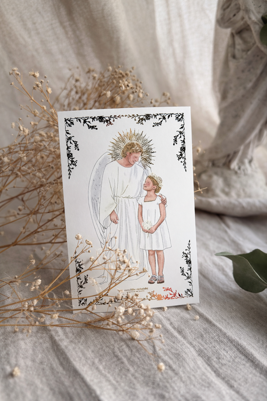 Signet « Fillette et son Ange Gardien »