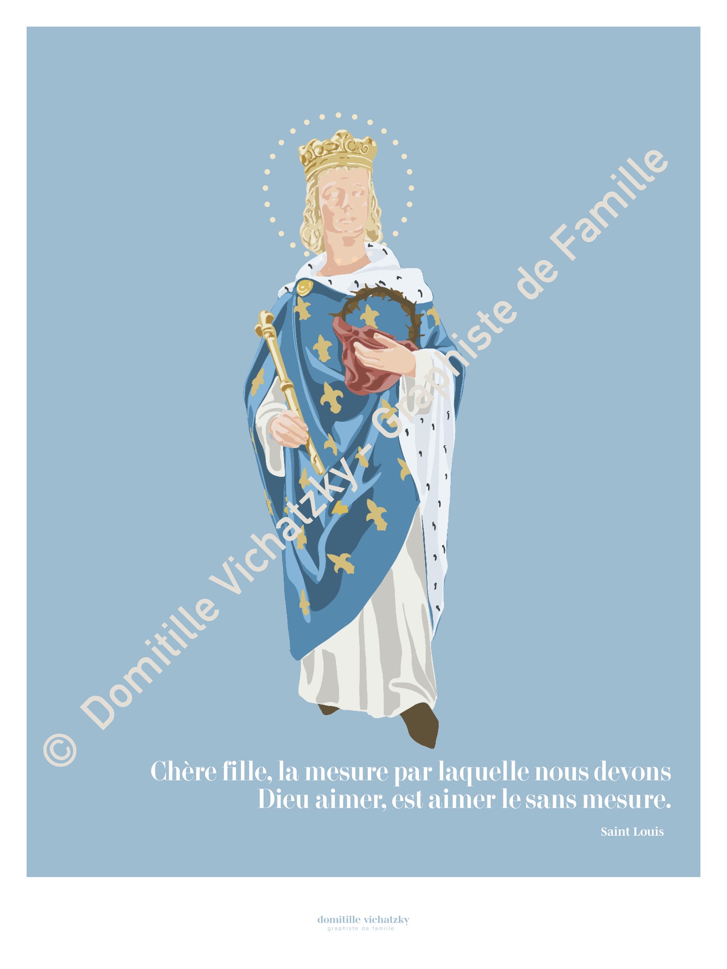 Affiche Saint Louis - Histoire de France