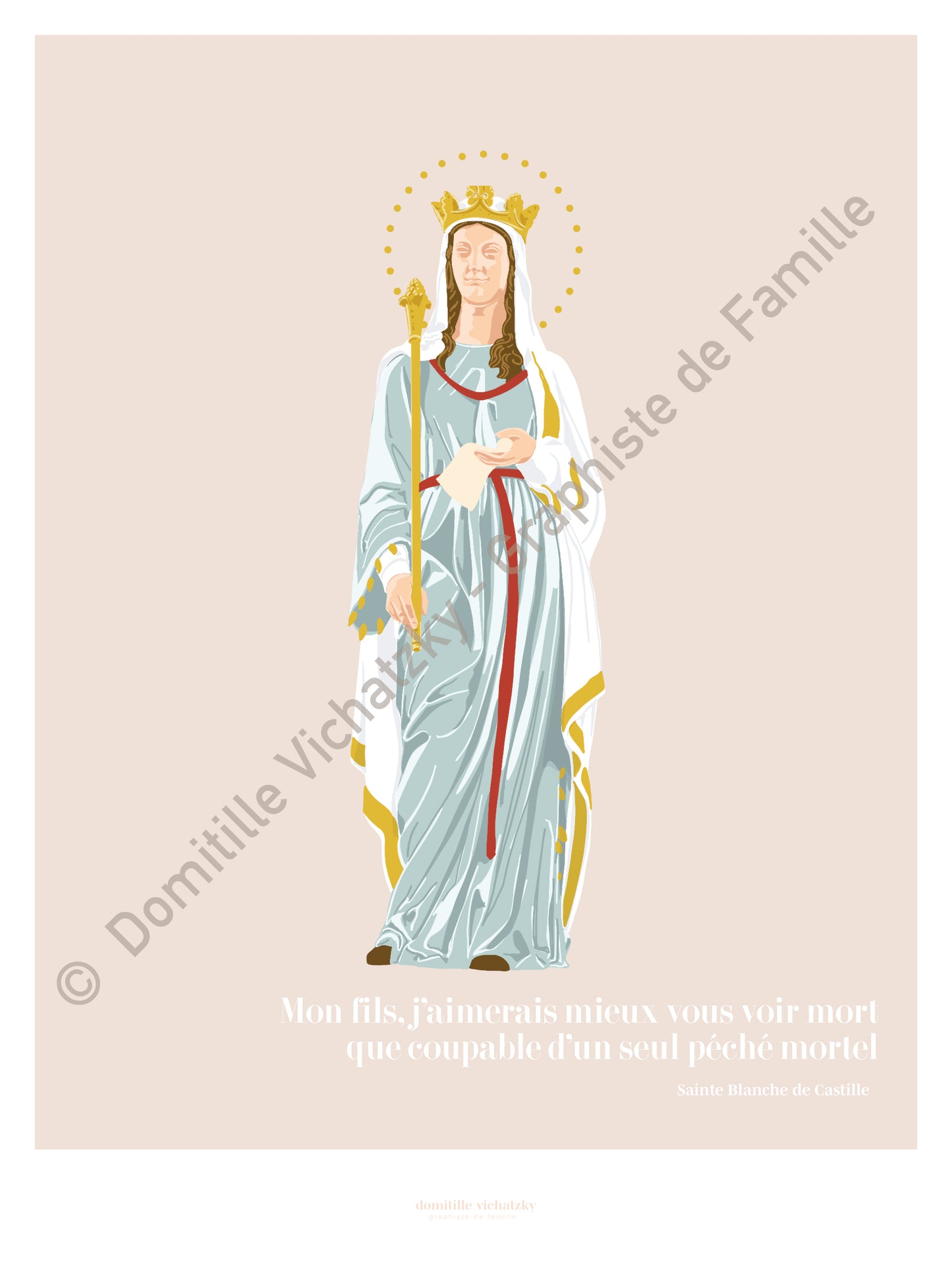 Affiche Blanche de Castille - Histoire de France