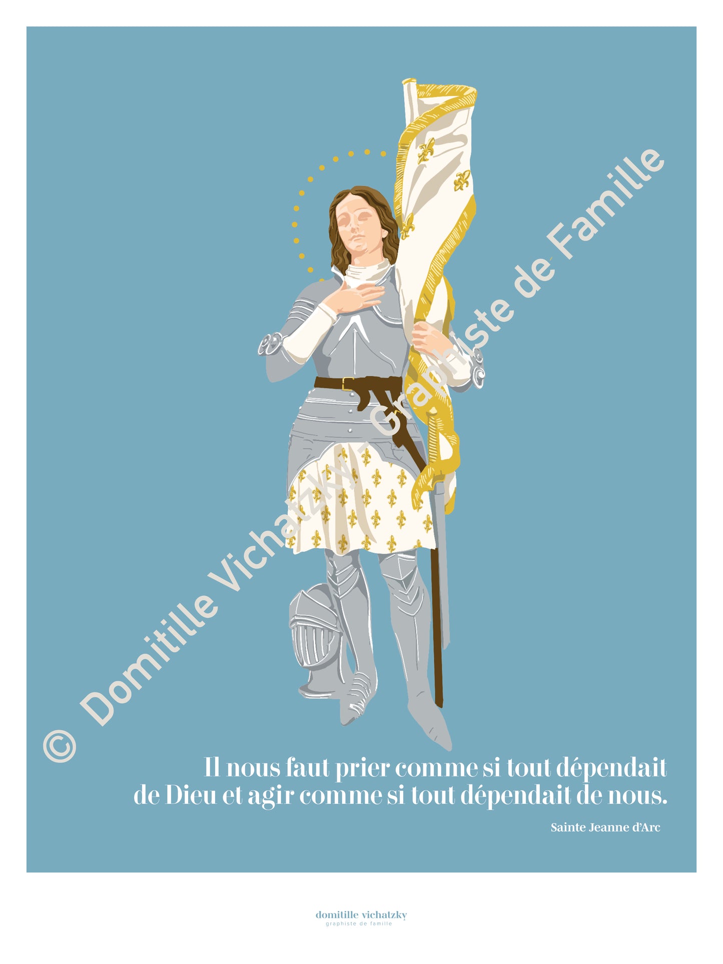 Affiche Sainte Jeanne d'Arc - Histoire de France