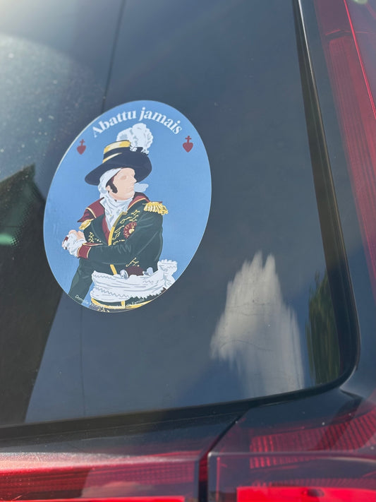 Sticker voiture Général Charette – Guerres de Vendée