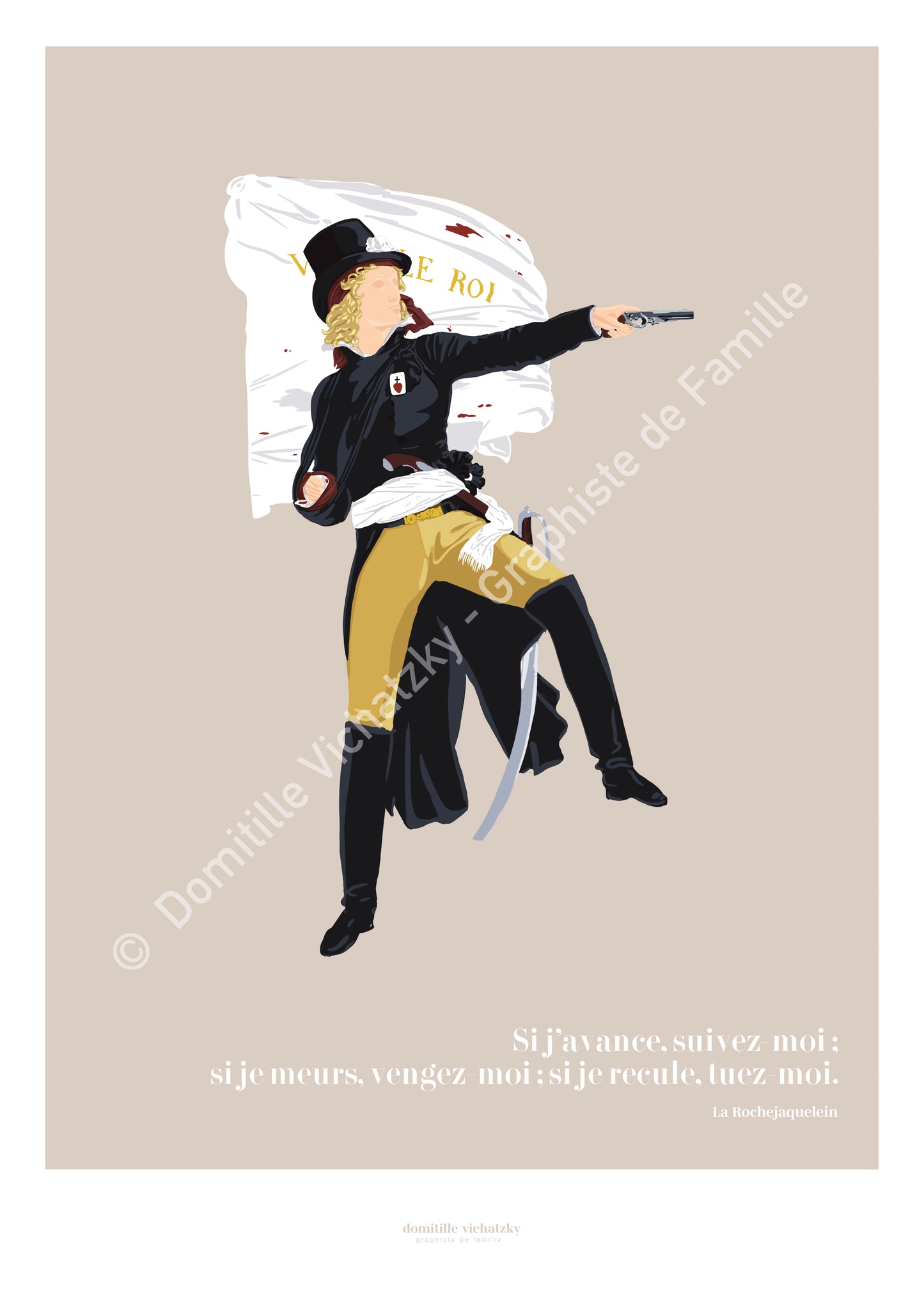 Affiche La Rochejaquelein - Guerres de Vendée