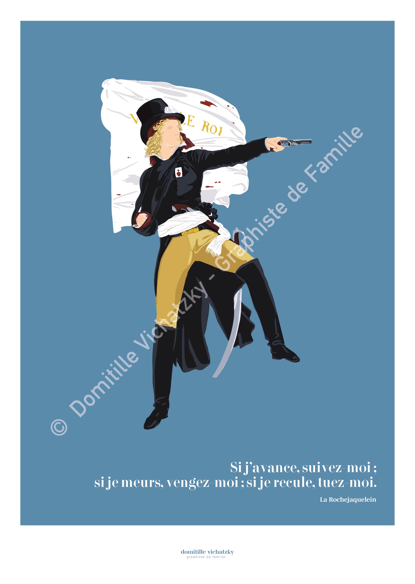 Affiche La Rochejaquelein - Guerres de Vendée