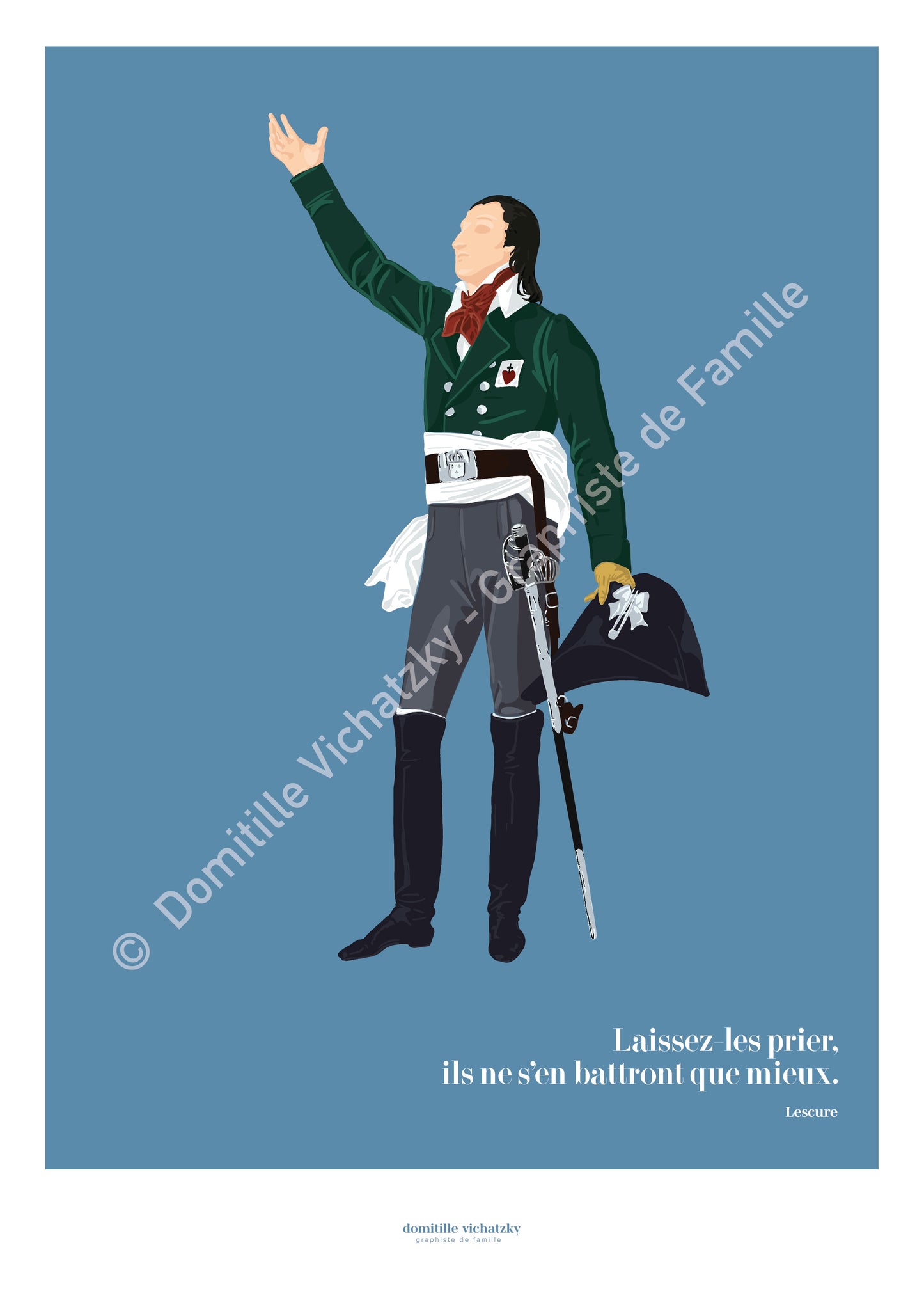 Affiche Lescure - Guerres de Vendée