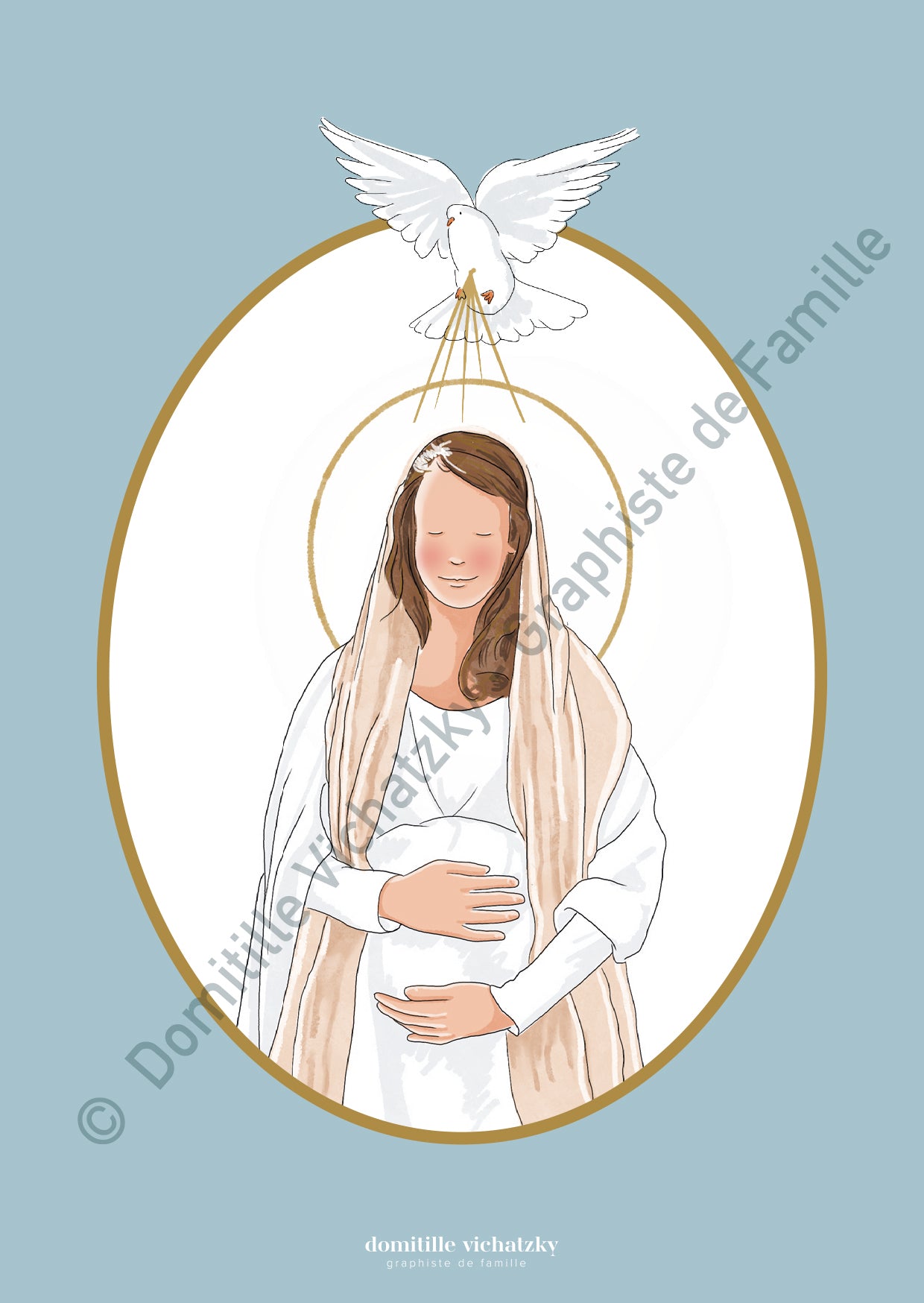 Carte Postale - Annonciation Vierge Marie