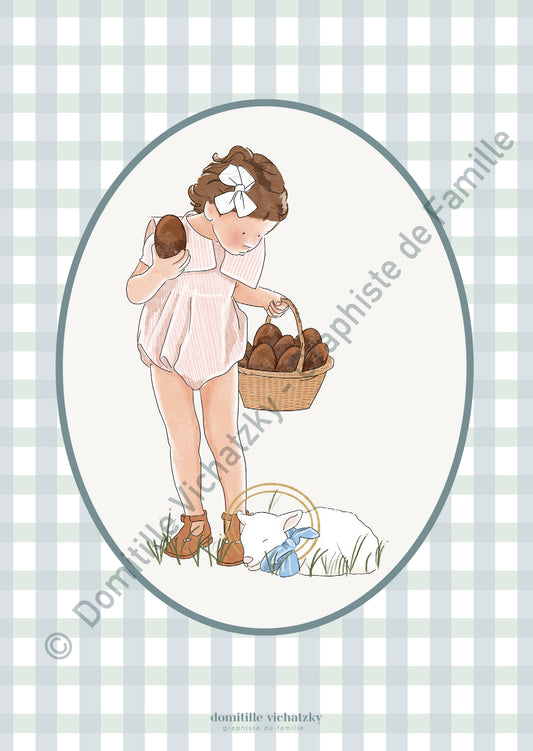 Carte Postale - Petit agneau