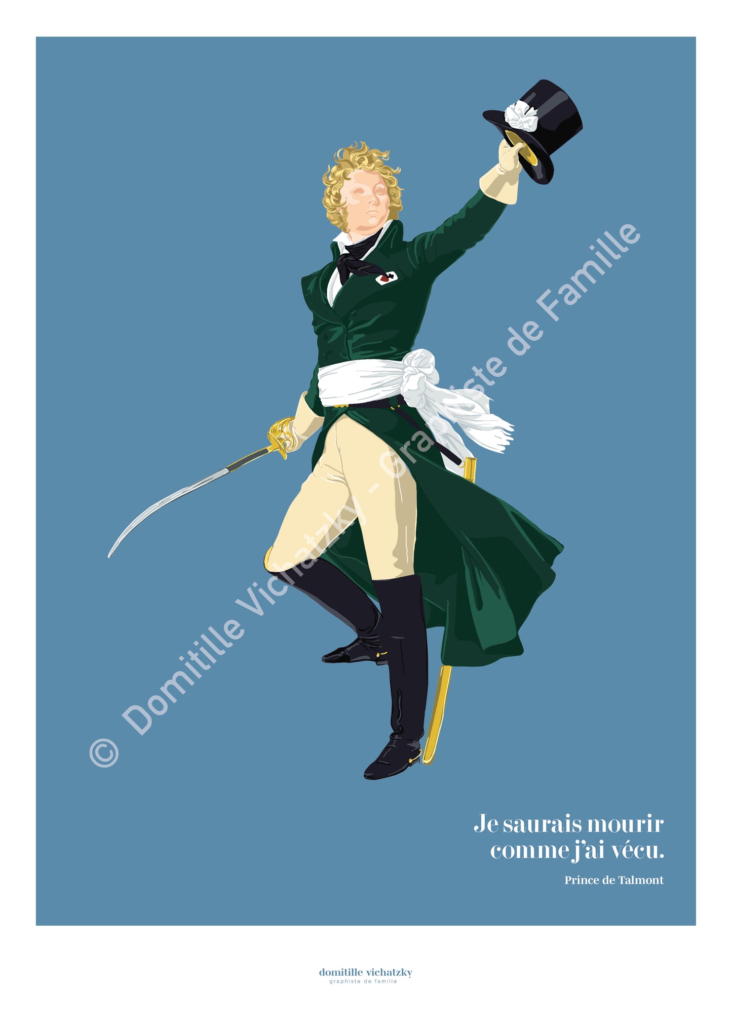 Affiche Prince de Talmont - Guerres de Vendée