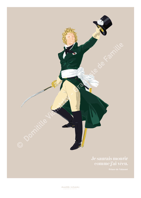 Affiche Prince de Talmont - Guerres de Vendée