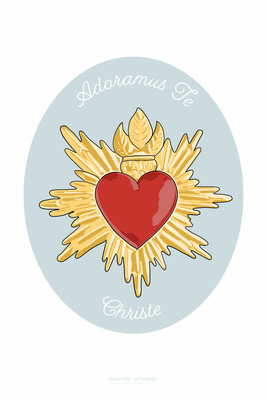 Signet - Coeur Sacré Adoramus Te