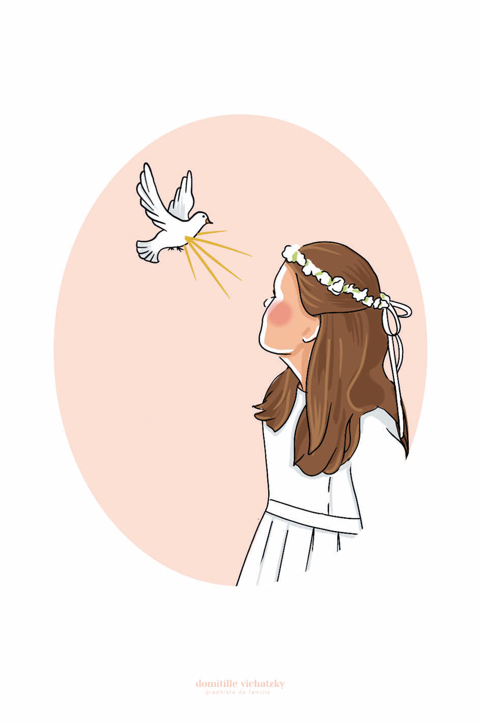 Signet Regard vers le Saint Esprit - Fille