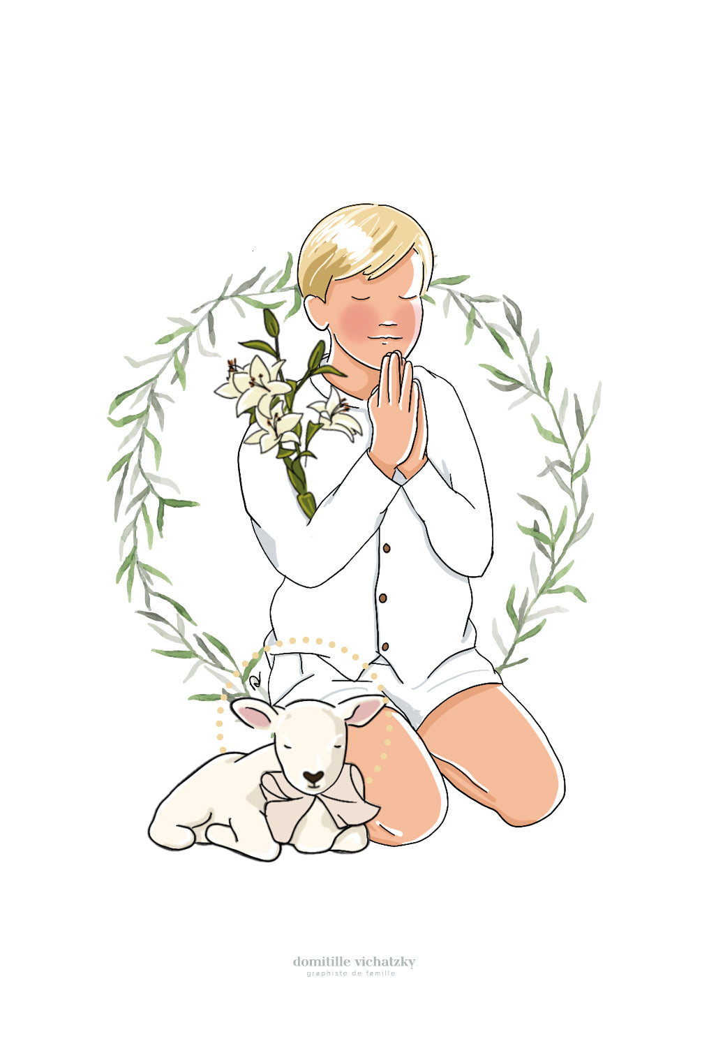 Signet Communion - Prière Garçon