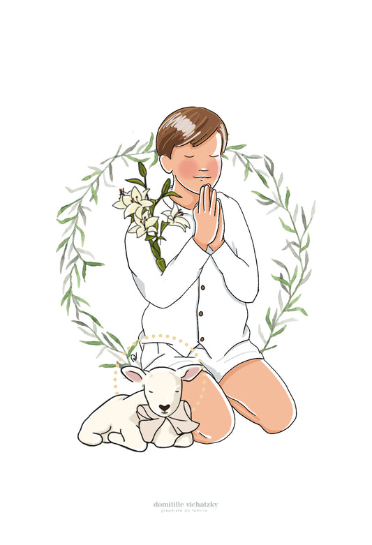 Signet Communion - Prière Garçon