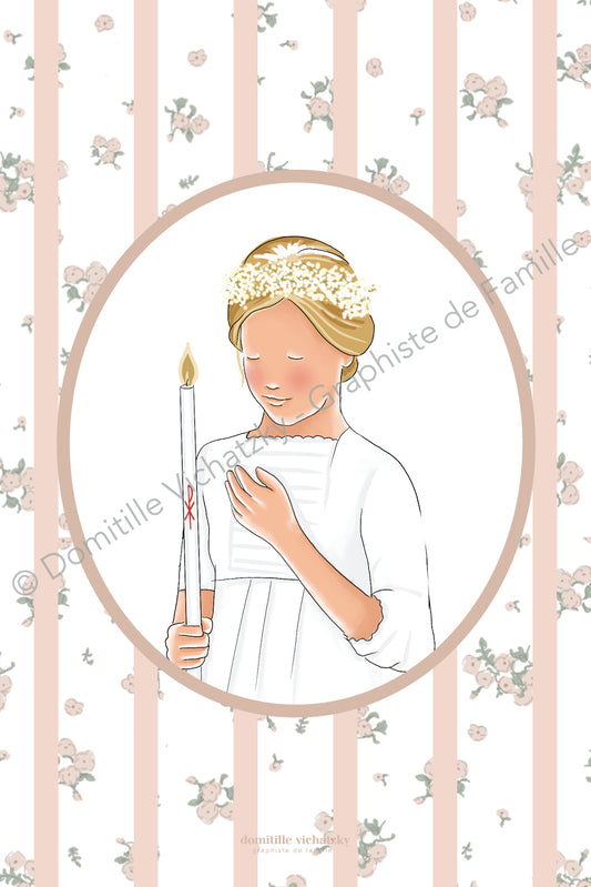 Signet - Fillette à la bougie