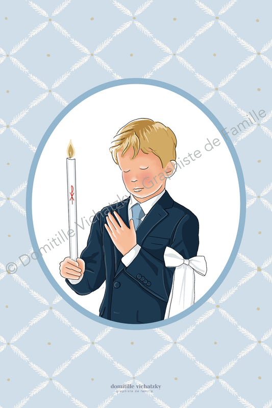 Signet - Garçon à la bougie