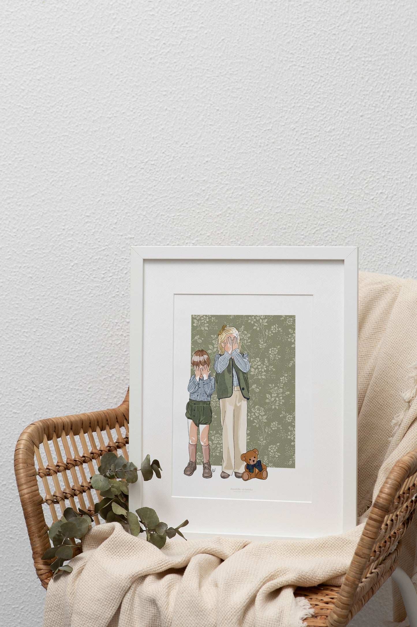 Affiche Cache-cache - Illustration murale pour chambre d’enfant