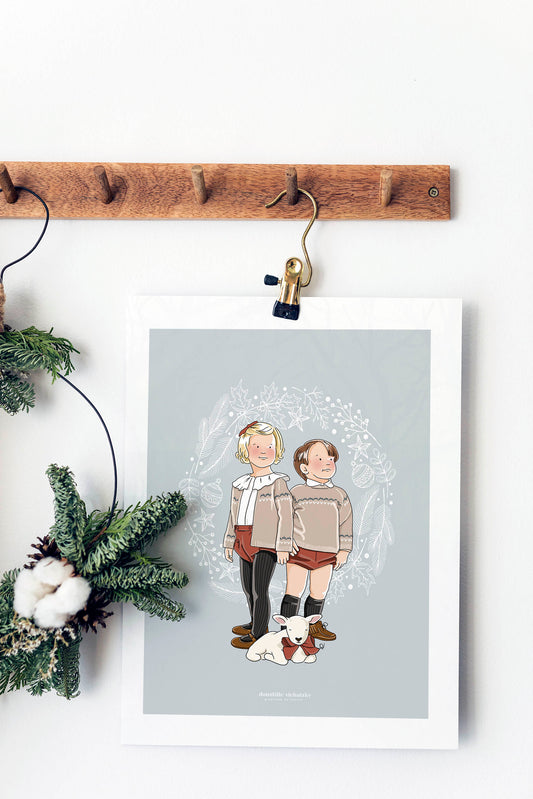 Enfants et mouton