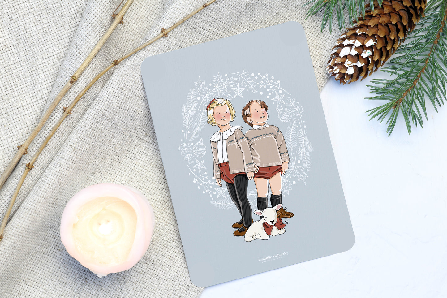 Carte "Fille et garçon"