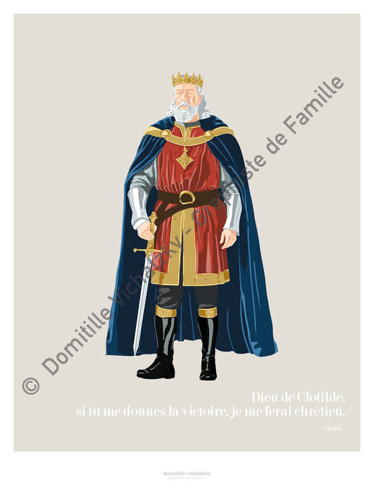 Affiche Clovis - Histoire de France