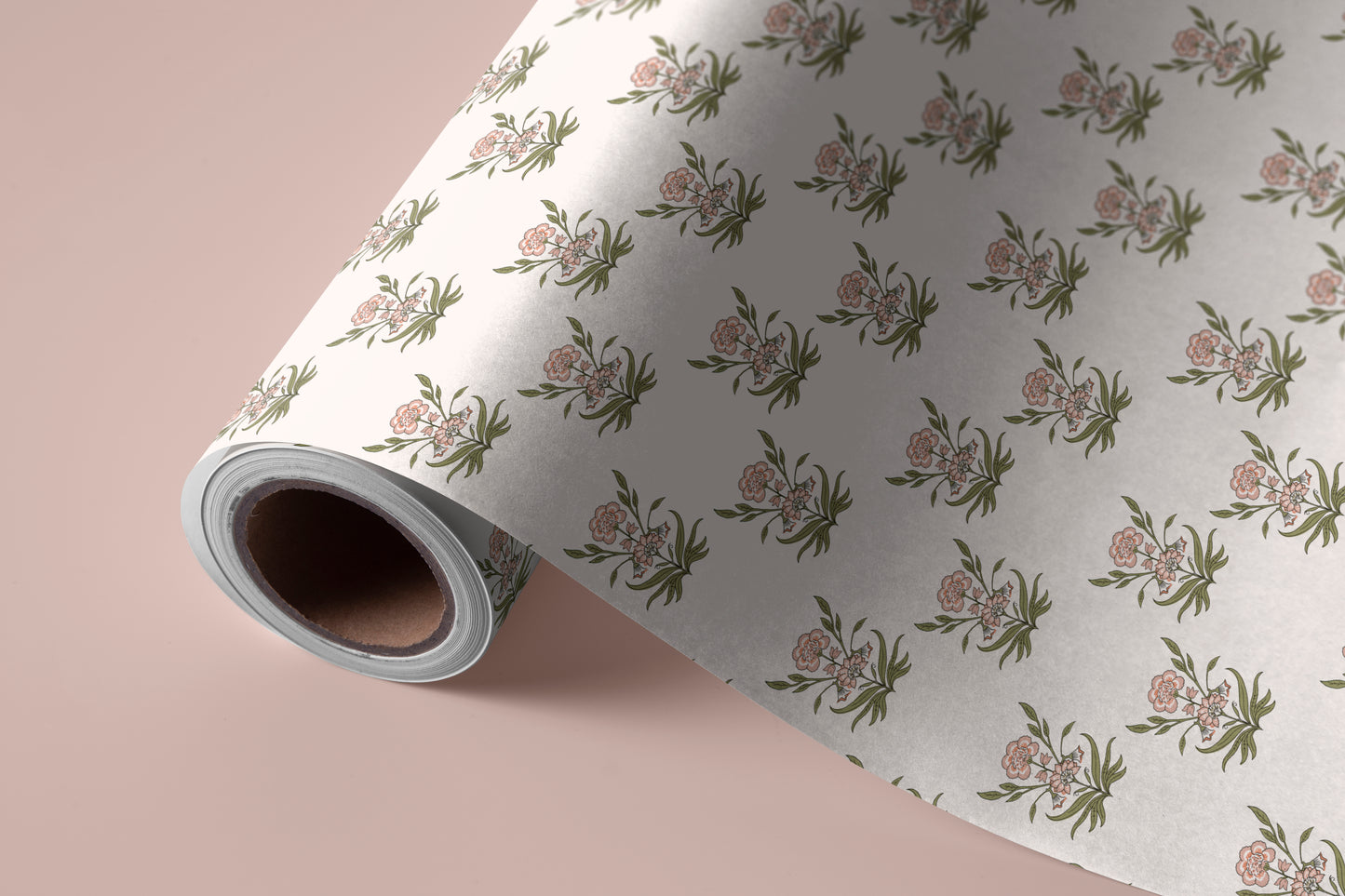 Papier Peint Fleurs - Asha Pastel