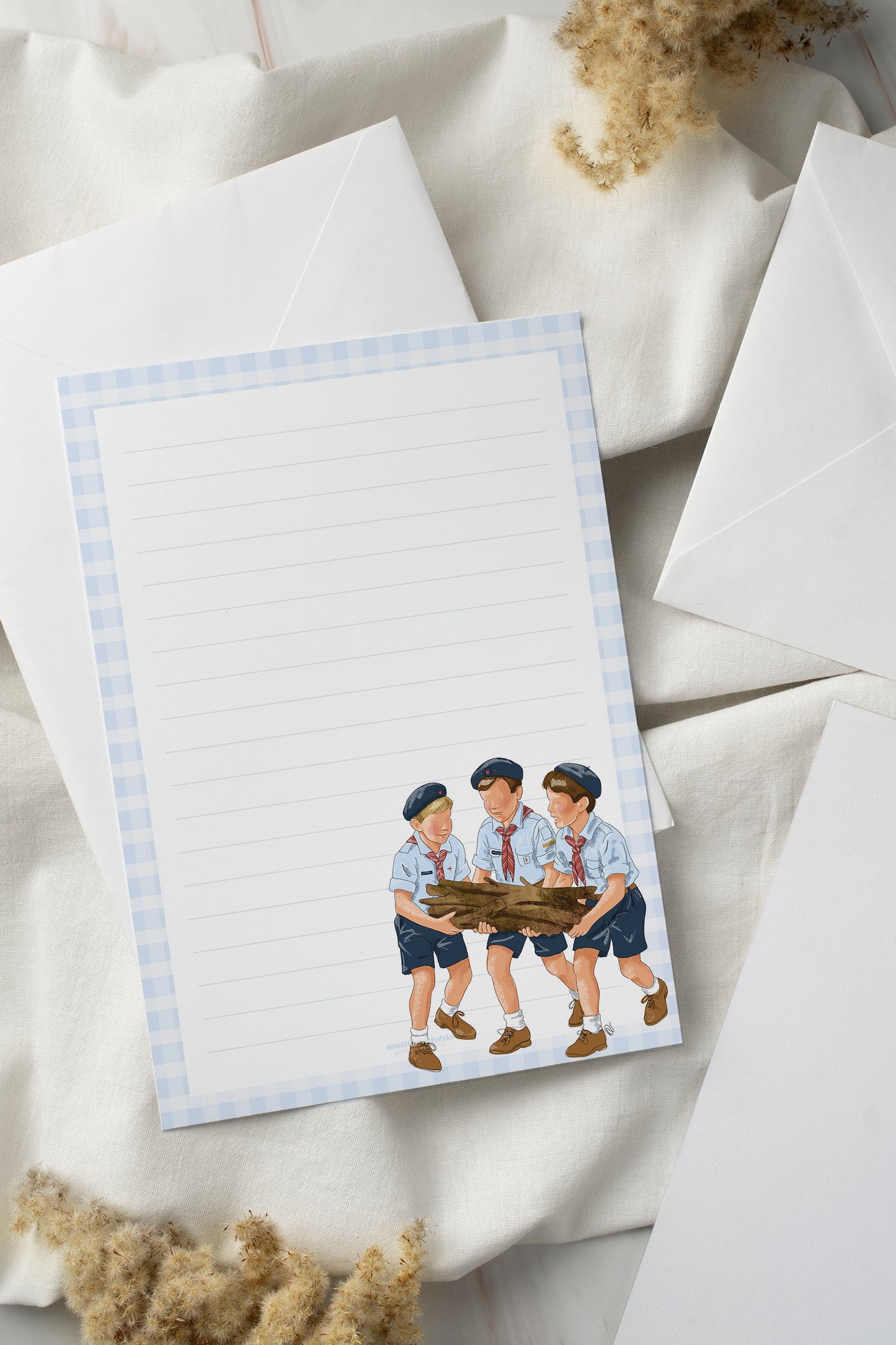 Papier à lettres - Louveteaux