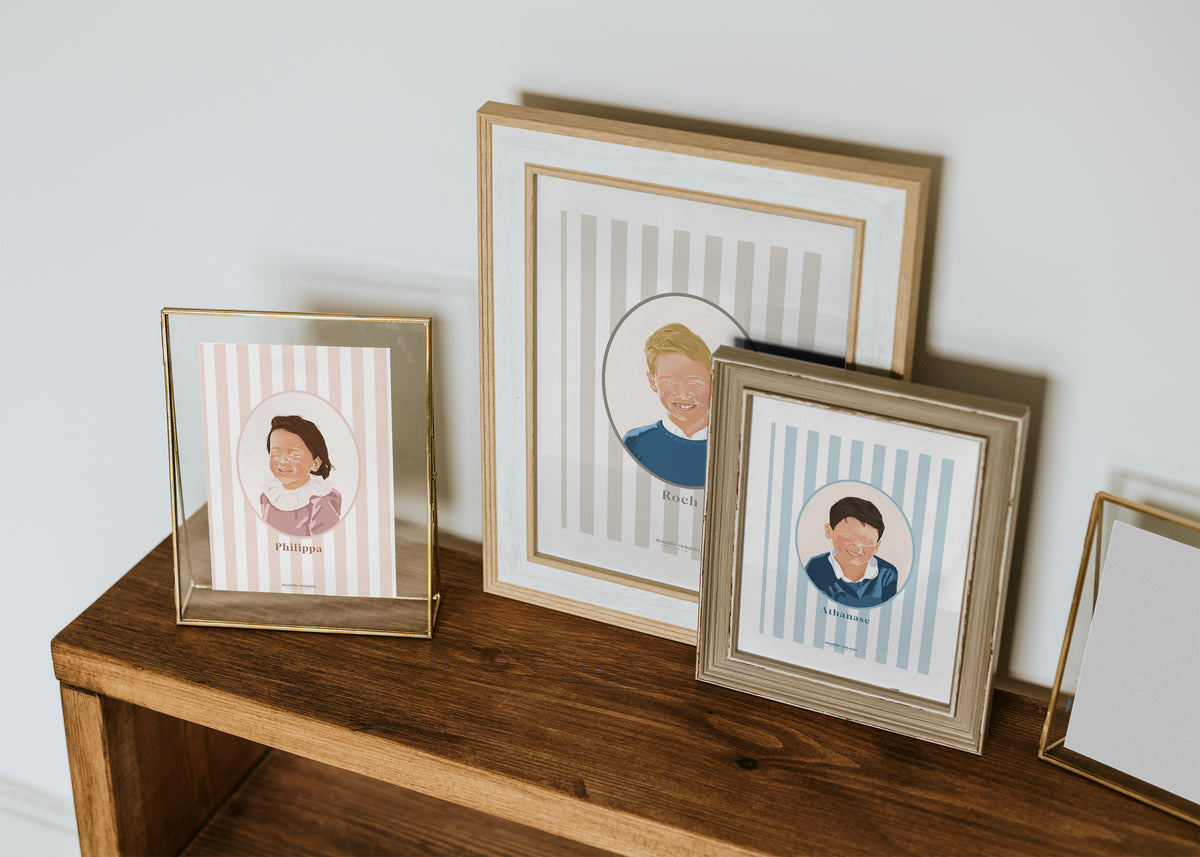 Portrait numérique personnalisé – Illustration faite main d’après photo