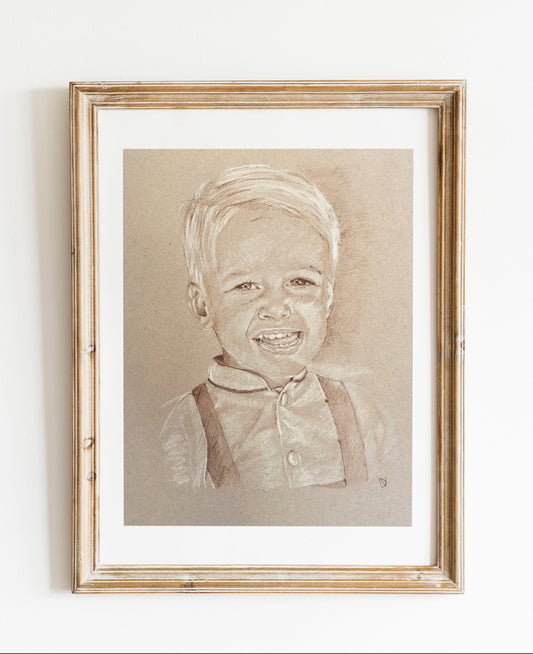 Portrait Pastel sur commande