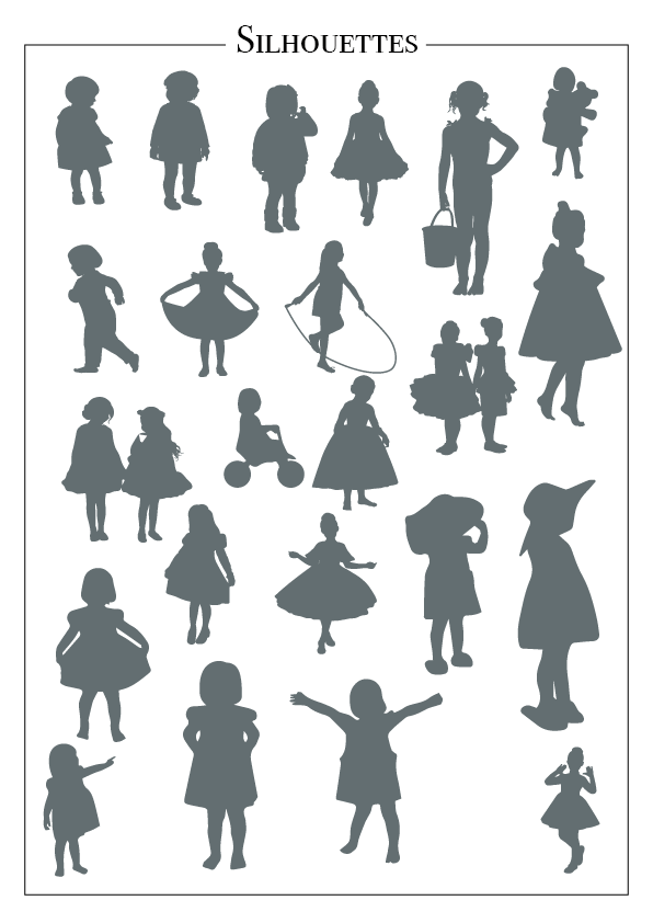 Affiche Silhouette - Version Fille