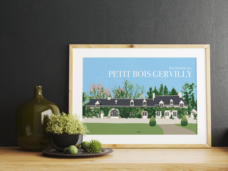 Maison de famille – Illustration personnalisée d’après photo