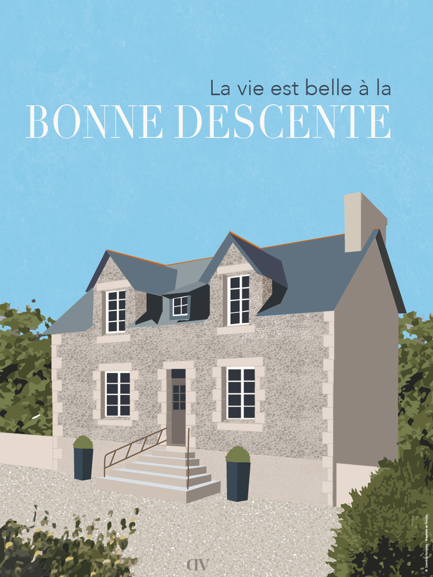 Maison de famille – Illustration personnalisée d’après photo