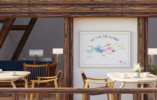 Carte des vins du Val de Loire – Affiche illustrée