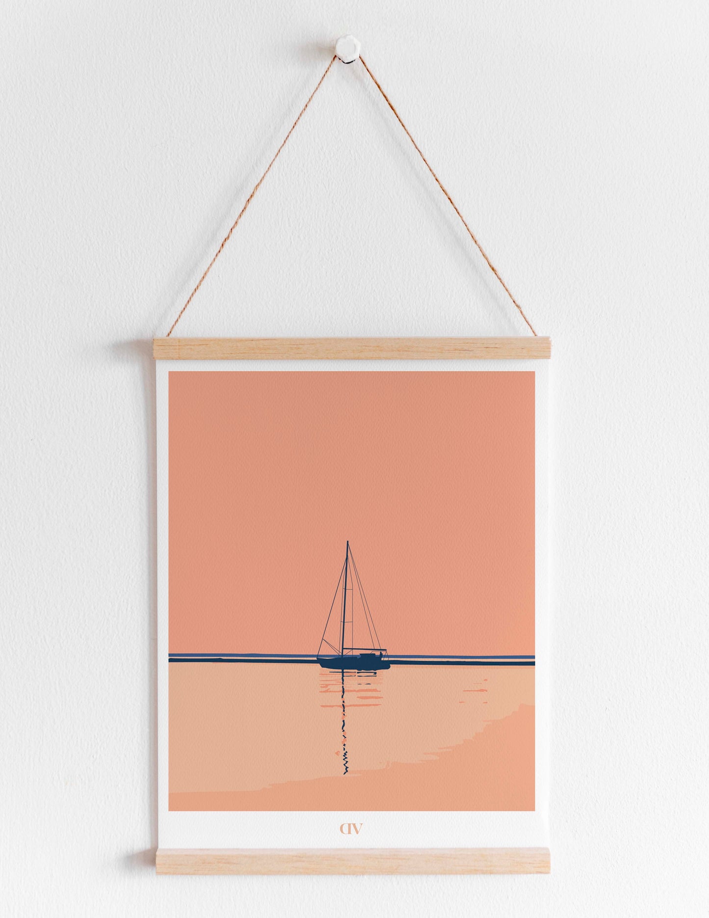 Affiche Coucher de Soleil sur la mer Baltique