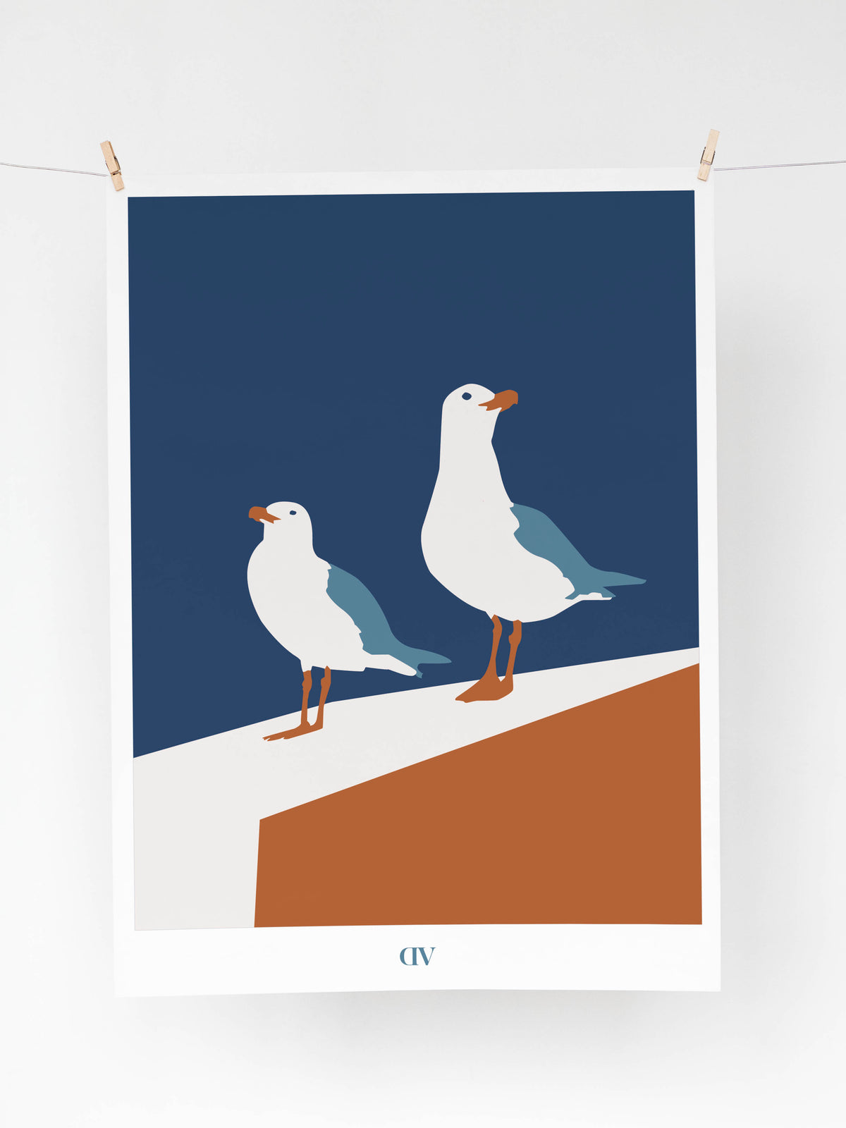 Affiche "Les mouettes prennent la pause"