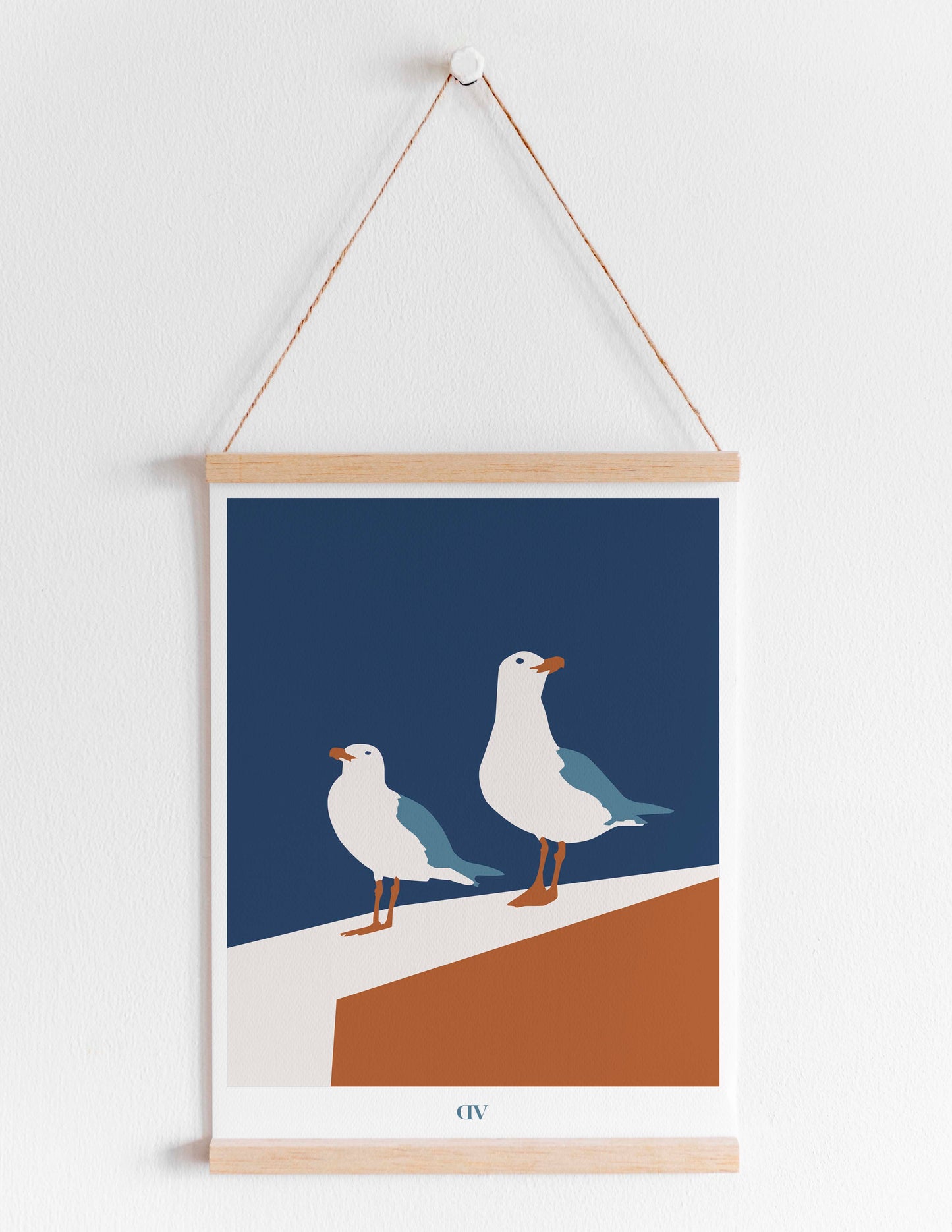 Affiche "Les mouettes prennent la pause"