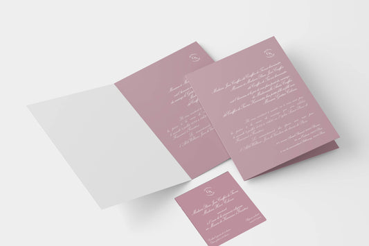 Faire-part de mariage traditionnel 13x18cm