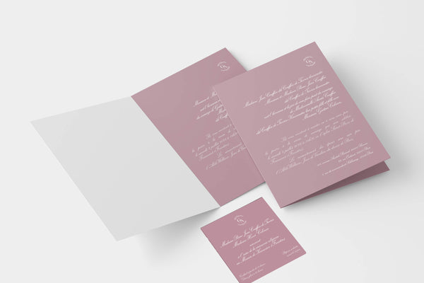 Faire-part de mariage traditionnel 13x18cm