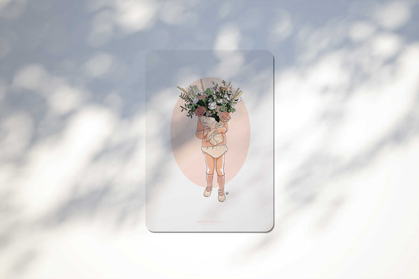Carte Postale - Bouquet de Fleurs - Fille