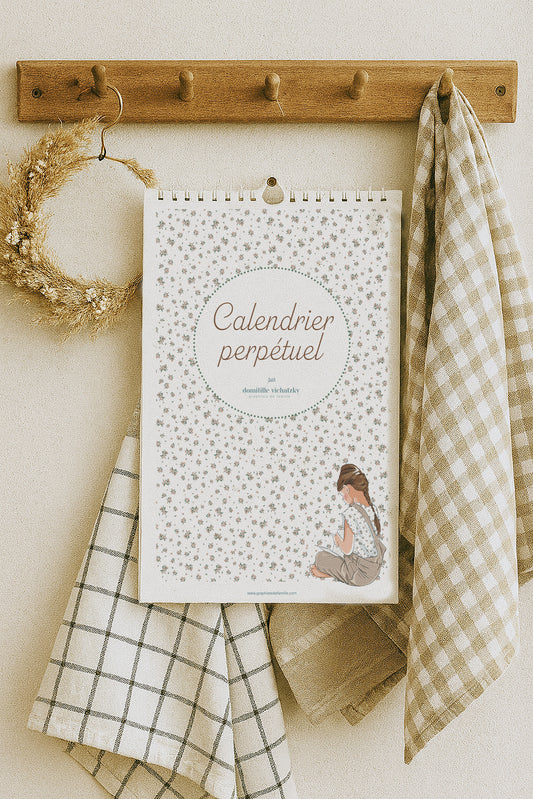 Calendrier perpétuel illustré – Anniversaires & fêtes