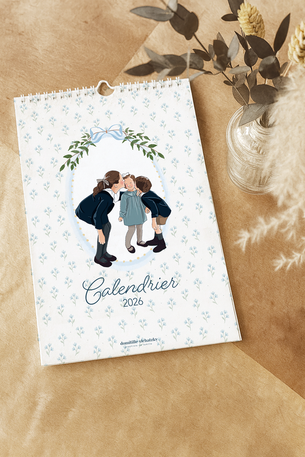 Calendrier Illustré 2026 – Édition Graphiste de Famille
