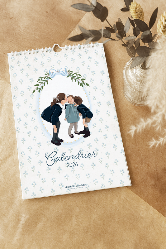 Calendrier Illustré 2026 – Édition Graphiste de Famille
