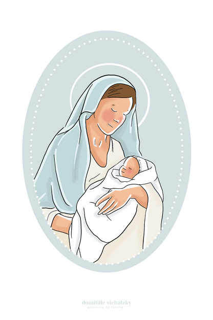Signet de Baptême - Consécration à la Vierge Marie