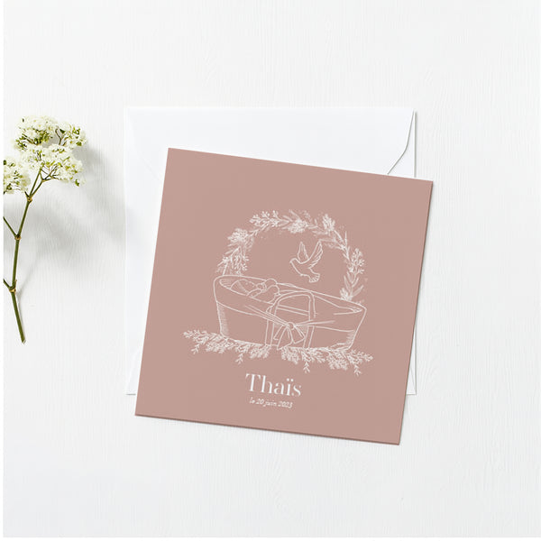 Faire-Part de Naissance Couffin