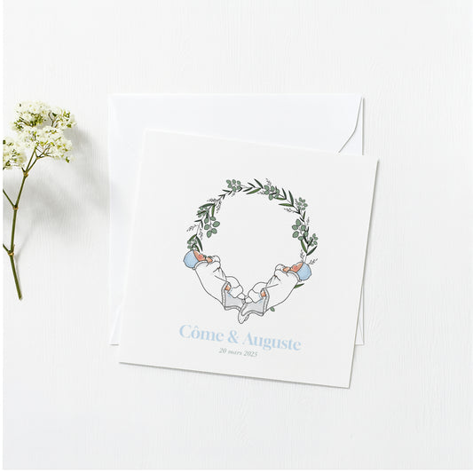 Faire-Part de Naissance Jumeaux