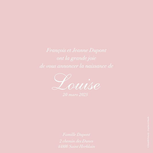 Faire-Part de Naissance Bébé Couronne