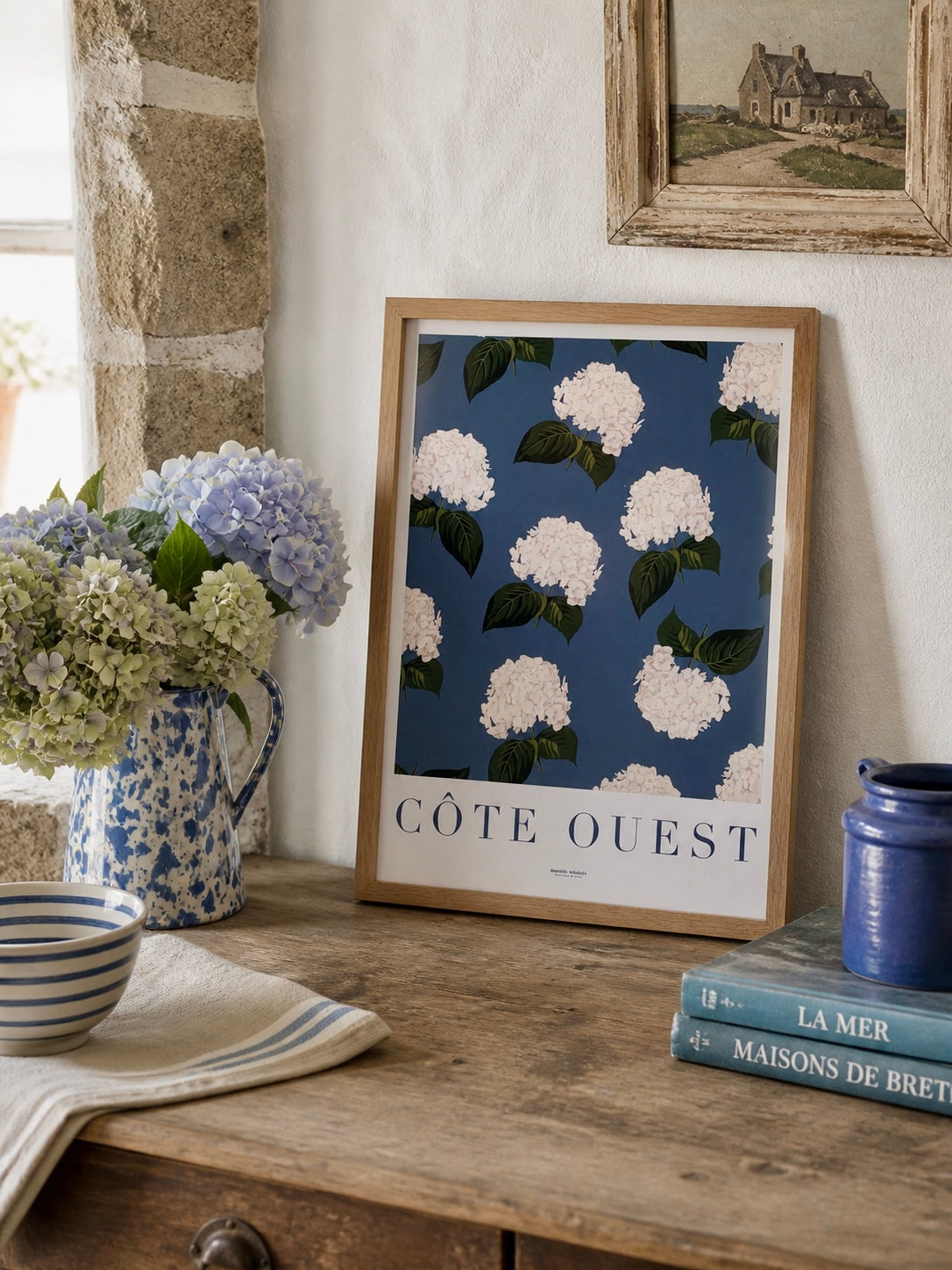 Affiche Côte Ouest – Hortensias