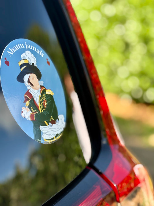 Sticker voiture Général Charette – Guerres de Vendée