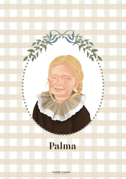 Portrait numérique personnalisé  – Illustration faite main d’après photo