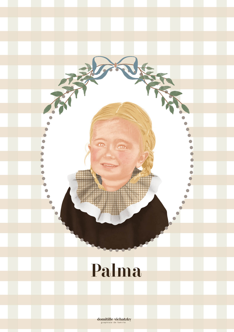 Portrait numérique personnalisé  – Illustration faite main d’après photo